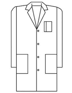 Meta Mens Three Pocket 38 Inch Long Medical Lab Coat