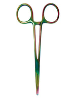 Prestige Unisex 5.5  Kelly Forceps Straight Blade -Rainbow