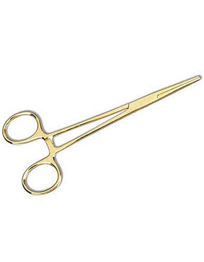 Prestige 5.5 Inches Gold Plated Straight Kelly Forceps