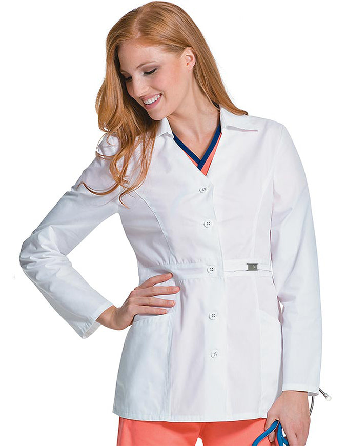 Clearance Urbane Scrubs Two Pocket 28.5 inch Short Women's Medical Lab Coat