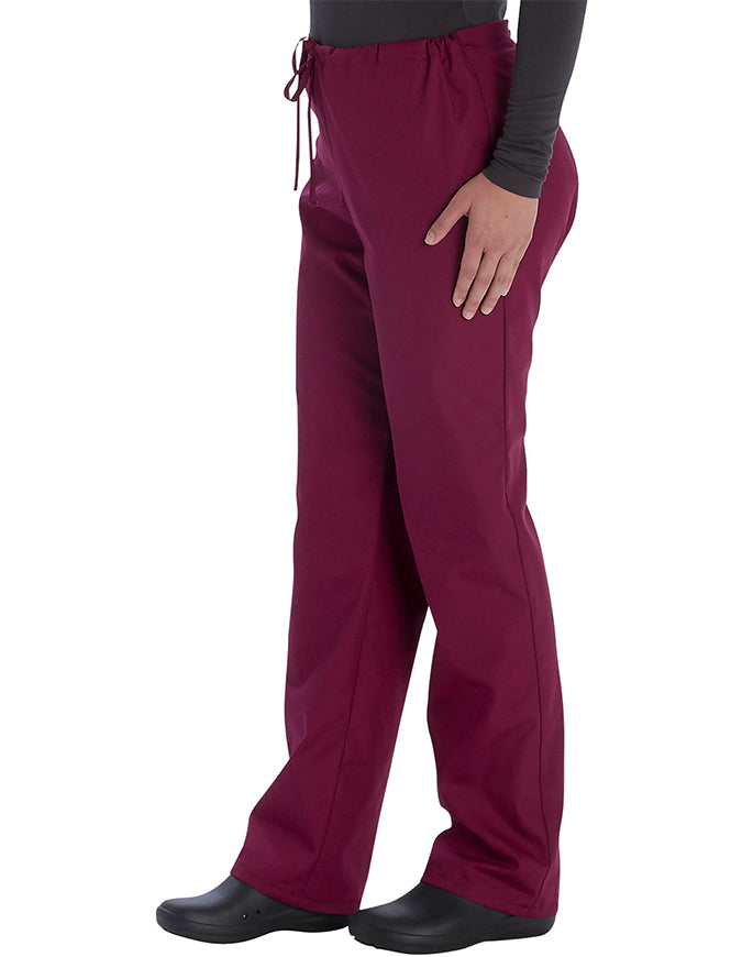 Vital Threads Unisex V-Neck Scrub Sets wine