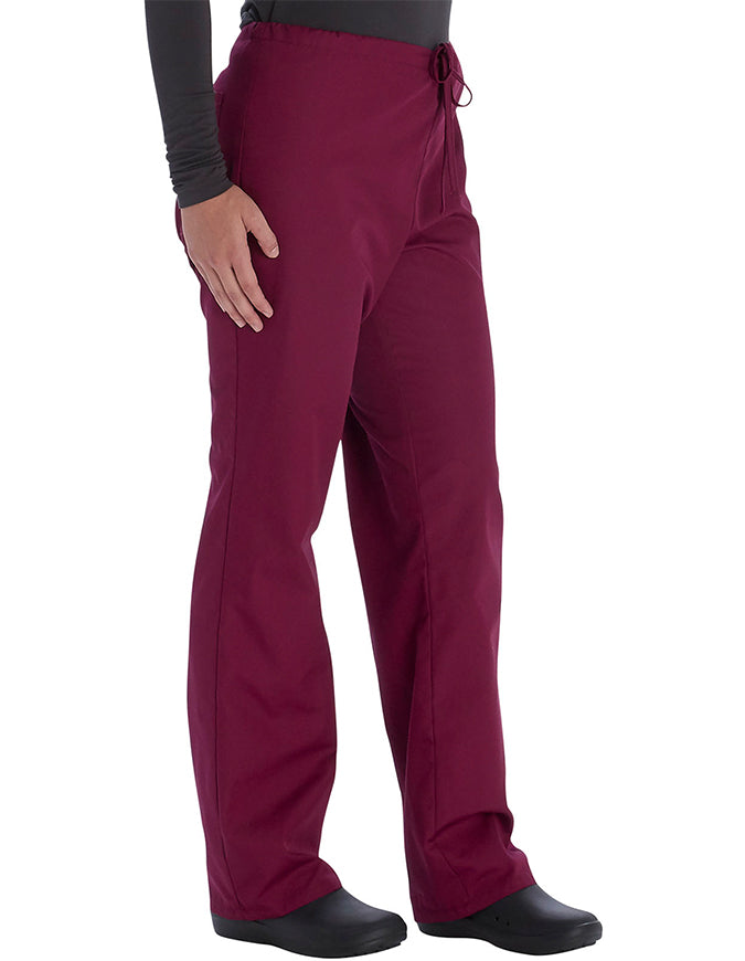 Vital Threads Unisex V-Neck Scrub Sets wine