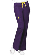 WonderWink 31 Inch Women's The Romeo Flare Leg Nursing Pants - Eggplant