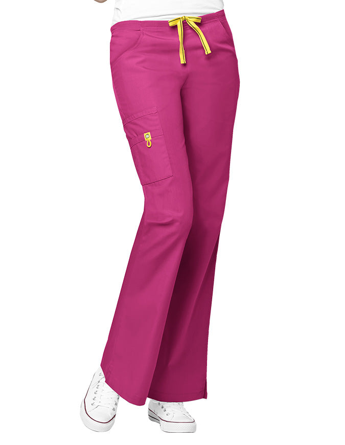 WonderWink 31 Inch Women's The Romeo Flare Leg Nursing Pants - Hot Pink