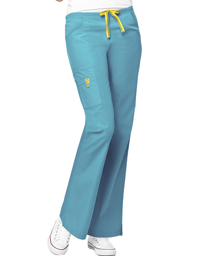 WonderWink 31 Inch Women's The Romeo Flare Leg Nursing Pants - Real Teal