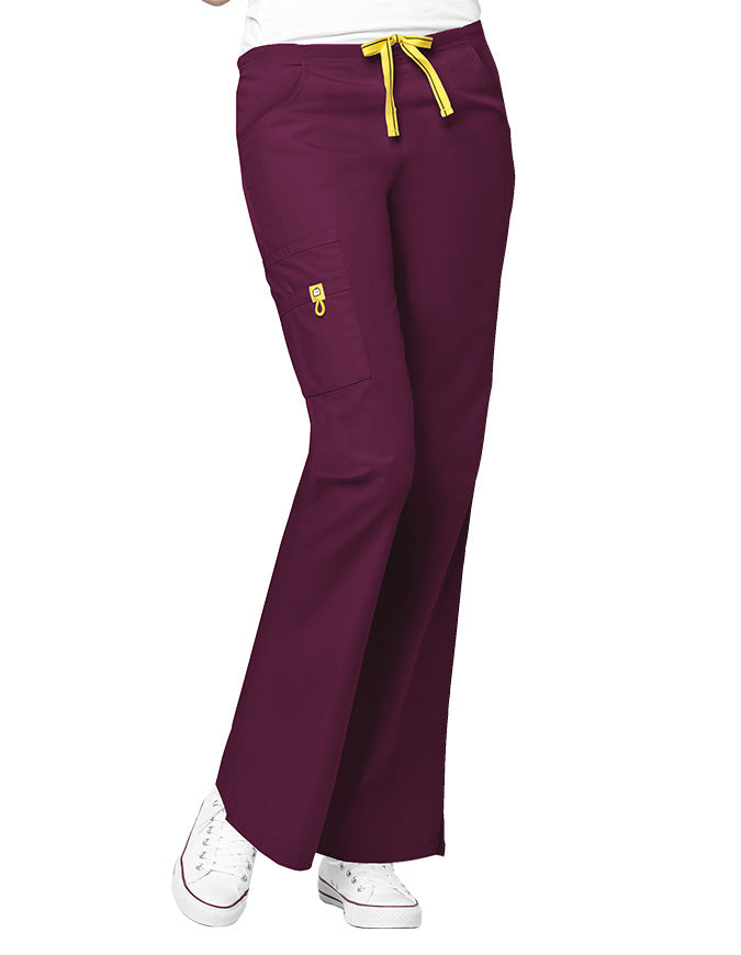 WonderWink 31 Inch Women's The Romeo Flare Leg Nursing Pants - Wine