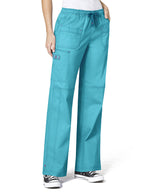 WonderWink WonderFlex 31 Inch Women's Faith Cargo Nurse Scrubs Pants - Aqua