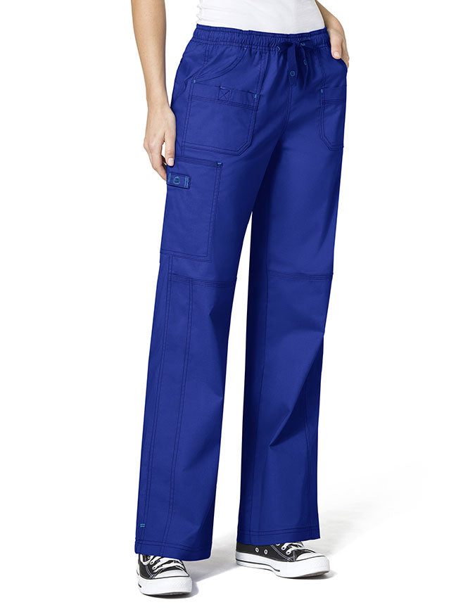 WonderWink WonderFlex 31 Inch Women's Faith Cargo Nurse Scrubs Pants -  Galaxy Blue