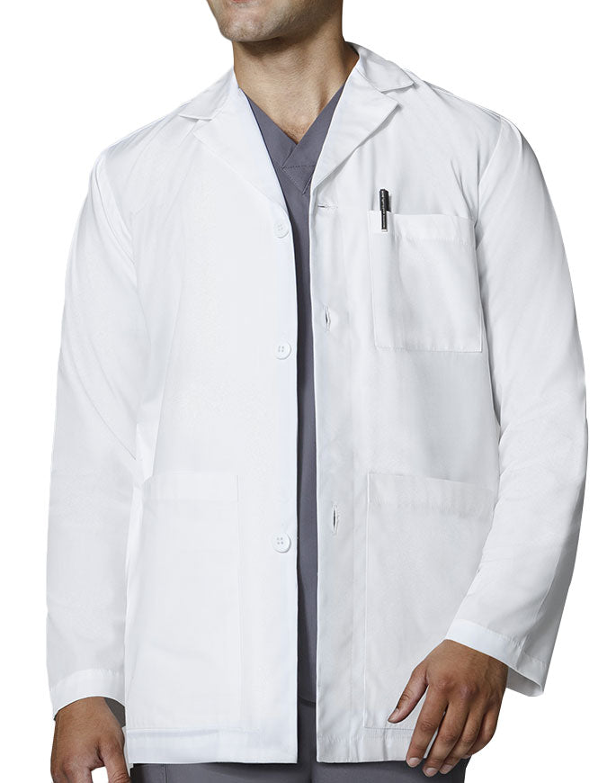 Wonderwink 31.5 Inch Men's Consultation Lab Coat - White