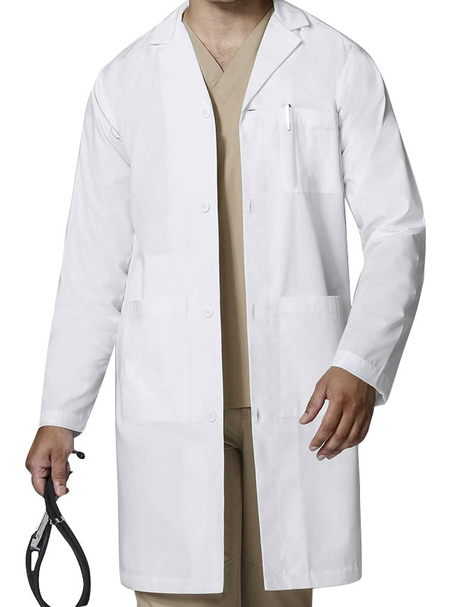 Wonderwink 42 Inch Men's Long Lab Coat -White