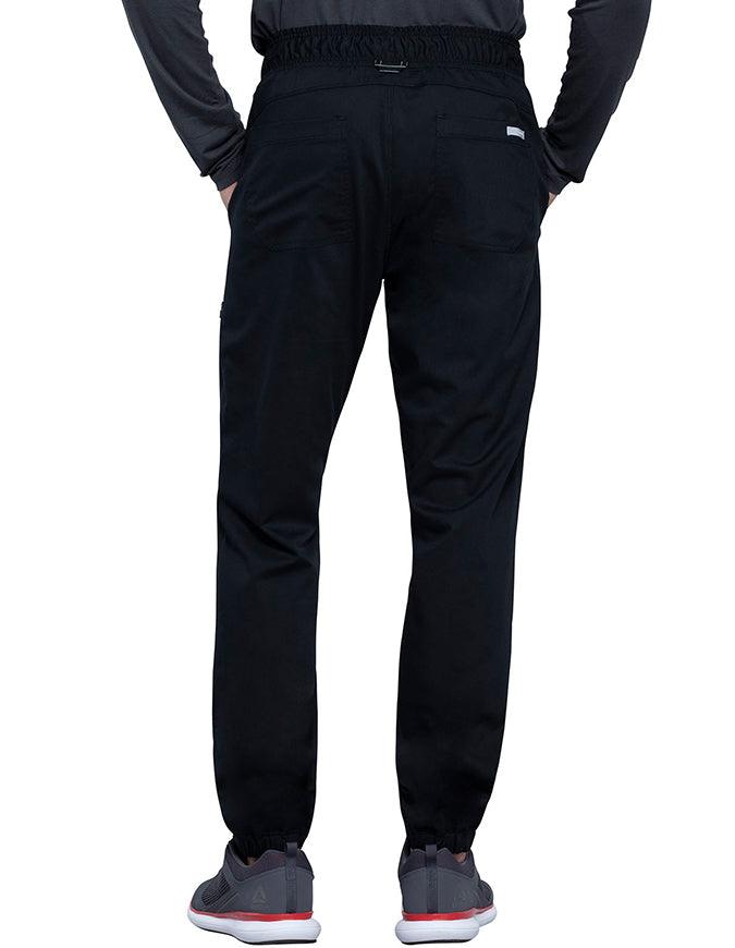 Cherokee Workwear Revolution Men's Natural Rise Straight Leg Jogger Tall Pant - Black