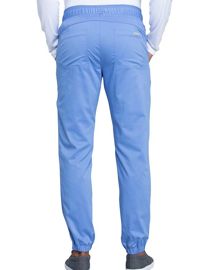 Cherokee Workwear Revolution Men's Natural Rise Straight Leg Jogger Tall Pant - Ciel Blue