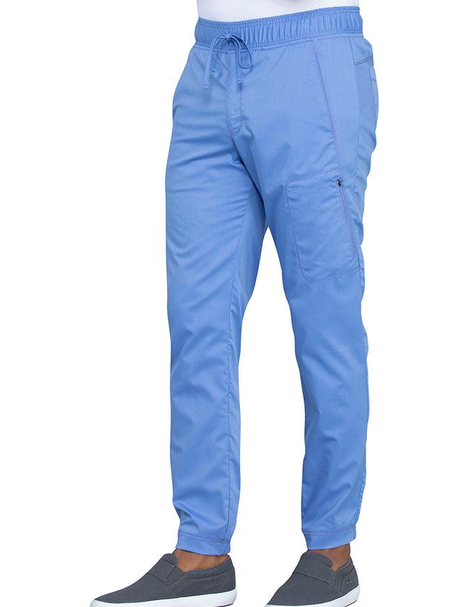 Cherokee Workwear Revolution Men's Natural Rise Straight Leg Jogger Tall Pant - Ciel Blue