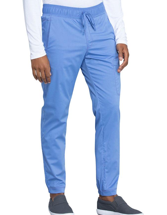 Cherokee Workwear Revolution Men's Natural Rise Straight Leg Jogger Tall Pant - Ciel Blue