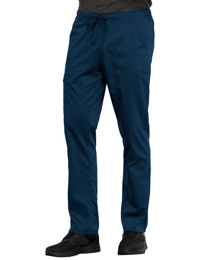 Cherokee Workwear Revolution Unisex Tapered Leg Drawstring Pant Navy