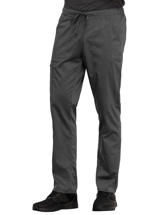 Cherokee Workwear Revolution Unisex Tapered Leg Drawstring Pant Pewter