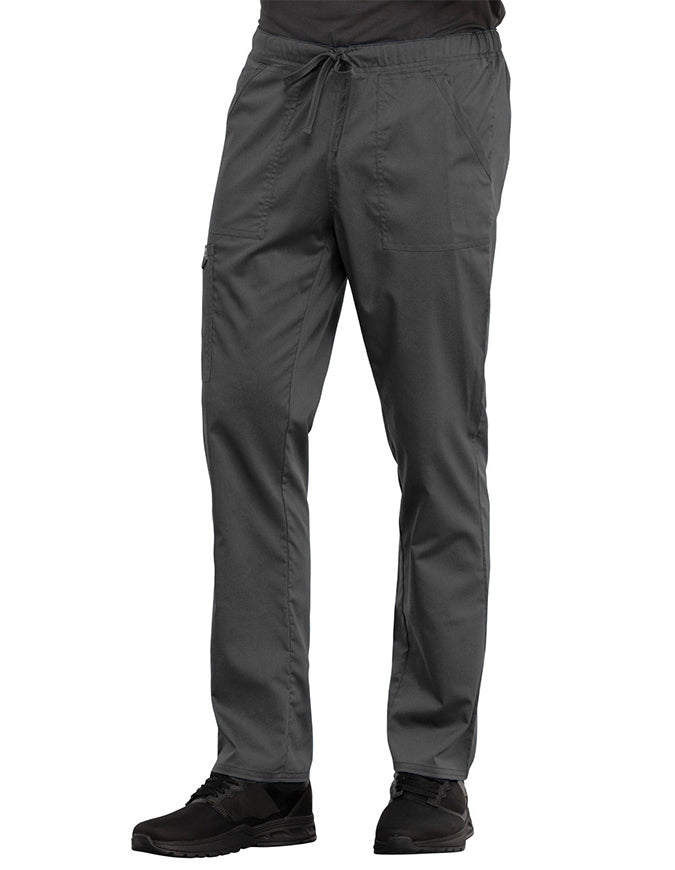 Cherokee Workwear Revolution Unisex Tapered Leg Drawstring Petite Pant pewter