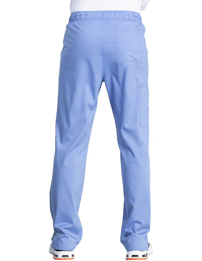 Cherokee Workwear Revolution Tech Unisex Mid Rise Straight Leg Pant - Ciel Blue