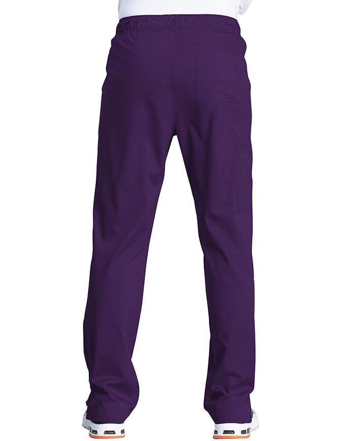 Cherokee Workwear Revolution Tech Unisex Mid Rise Straight Leg Pant - Eggplant