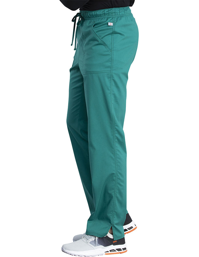 Cherokee Workwear Revolution Tech Unisex Mid Rise Straight Leg Pant - Hunter Green