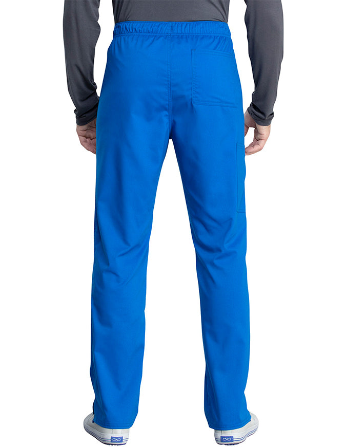 Cherokee Workwear Revolution Tech Unisex Mid Rise Straight Leg Pant - Royal