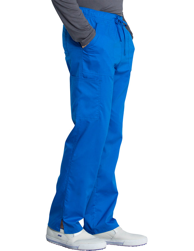 Cherokee Workwear Revolution Tech Unisex Mid Rise Straight Leg Pant - Royal