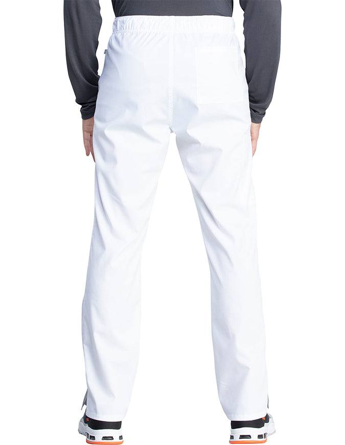 Cherokee Workwear Revolution Tech Unisex Mid Rise Straight Leg Pant - White