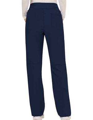 Cherokee Workwear Revolution Womens Mid Rise Straight Leg Pull-on Tall Pant - Navy