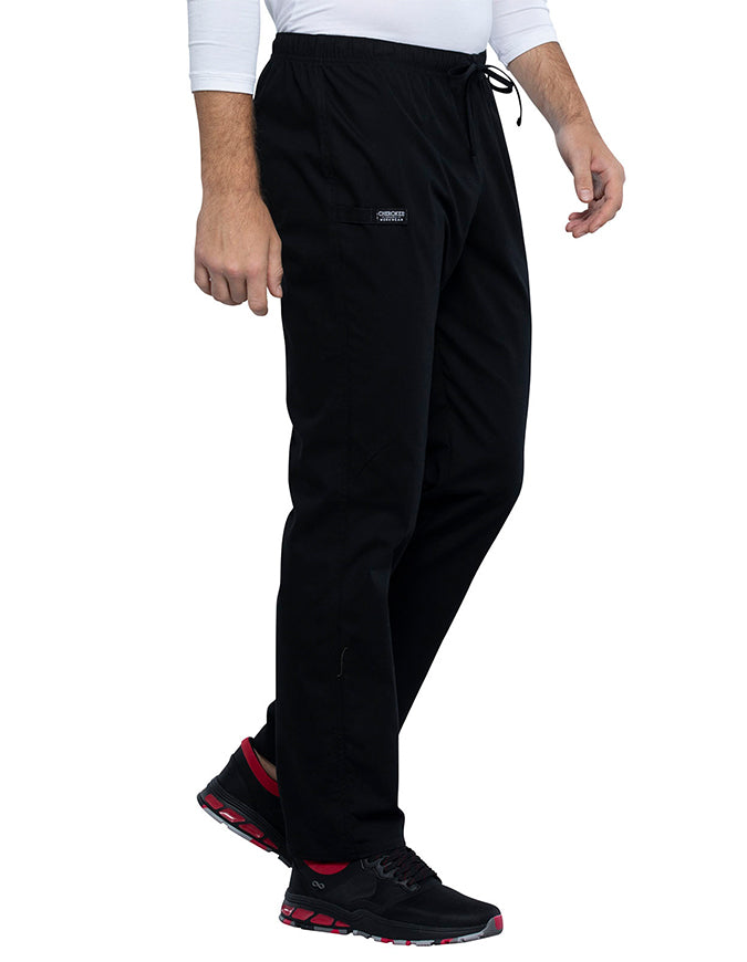 Cherokee Workwear Professionals Unisex Pocketless Drawstring Pant black