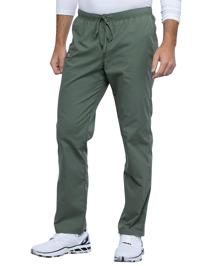 Cherokee Workwear Professionals Unisex Pocketless Drawstring Pant Olive