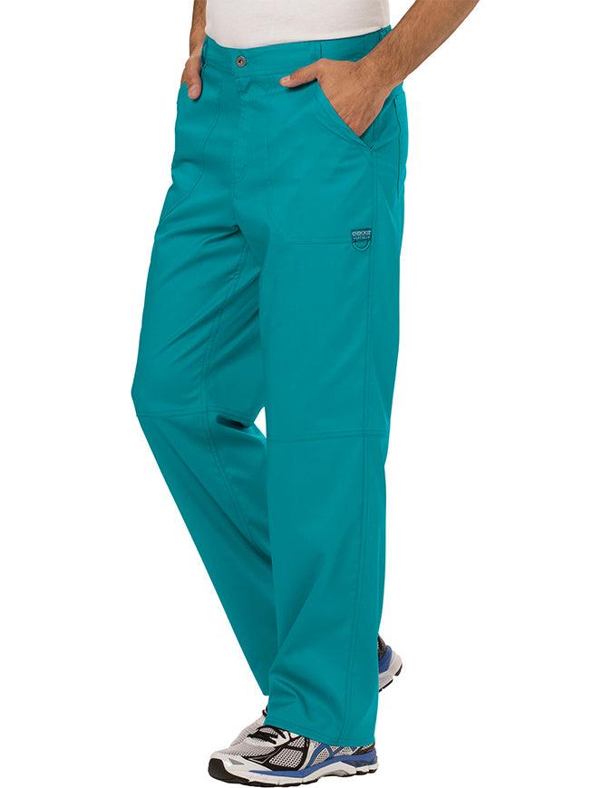 Cherokee Workwear Revolution Men's Fly Front Pant - Teal Blue