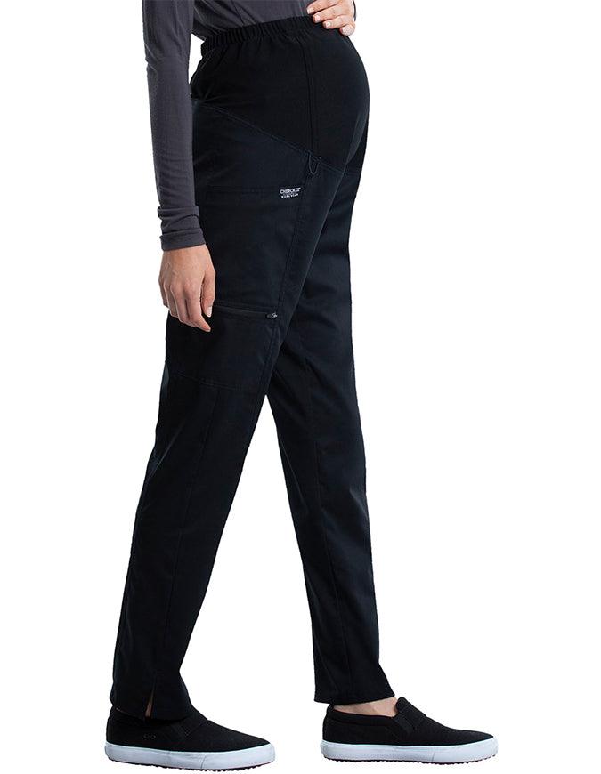 Cherokee Workwear Revolution Women's Slim Fit Maternity Pant - Black