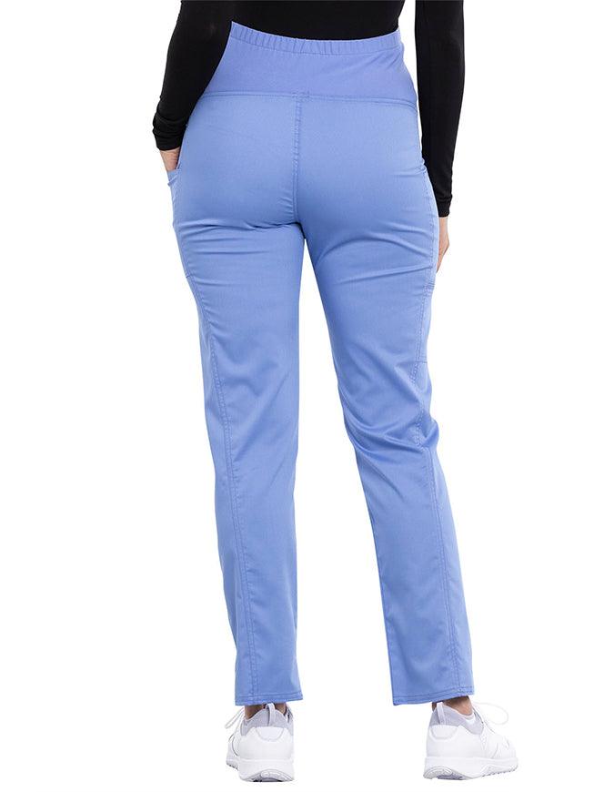 Cherokee Workwear Revolution Women's Slim Fit Maternity Pant - Ciel Blue