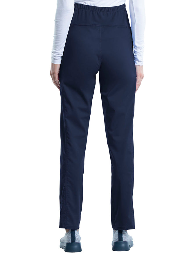 Cherokee Workwear Revolution Women's Slim Fit Maternity Tall Pant - Navy