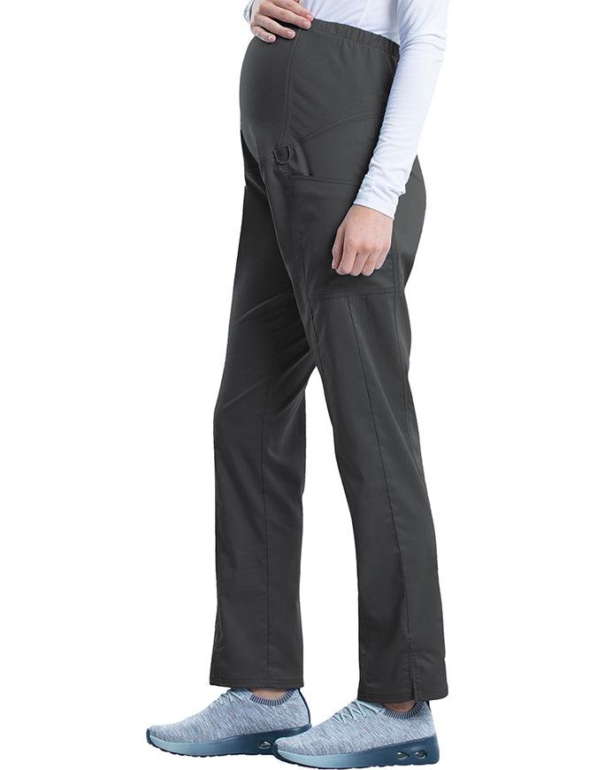 Cherokee Workwear Revolution Women's Slim Fit Maternity Pant - Pewter