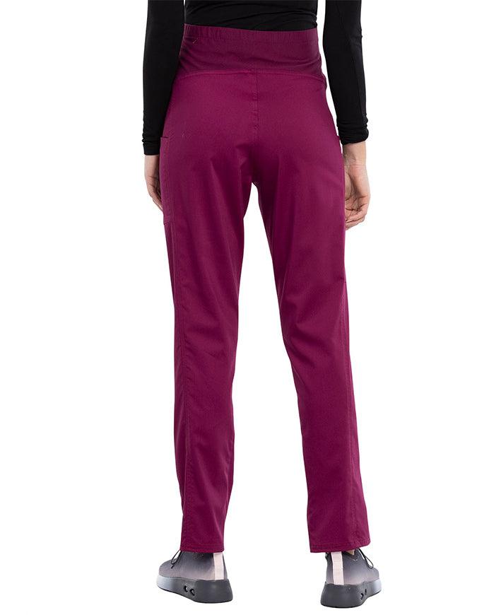 Cherokee Workwear Revolution Women's Slim Fit Maternity Pant - Wine