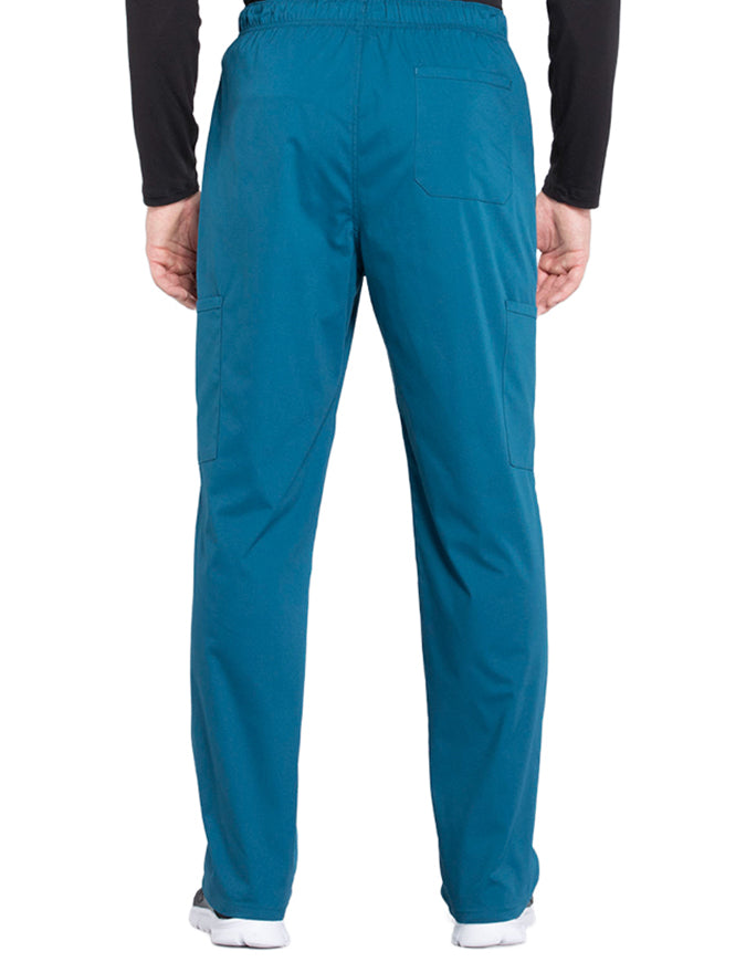 Cherokee Workwear Professionals Men's Tapered Leg Drawstring Cargo Tall Pant - Caribbean Blue