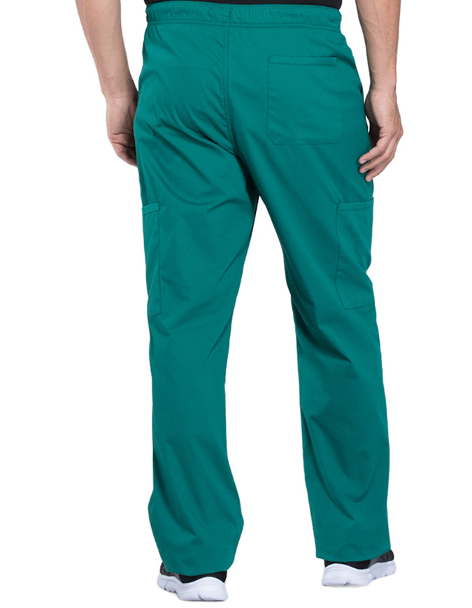 Cherokee Workwear Professionals Men's Tapered Leg Drawstring Cargo Tall Pant - Hunter Green