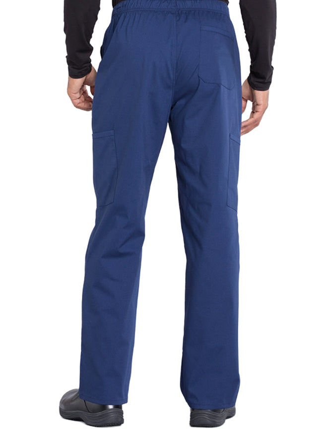 Cherokee Workwear Professionals Men's Tapered Leg Drawstring Cargo Tall Pant - Navy