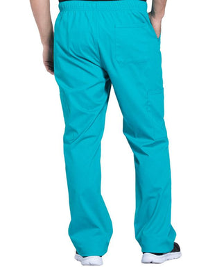 Cherokee Workwear Professionals Men's Tapered Leg Drawstring Cargo Tall Pant - Teal Blue