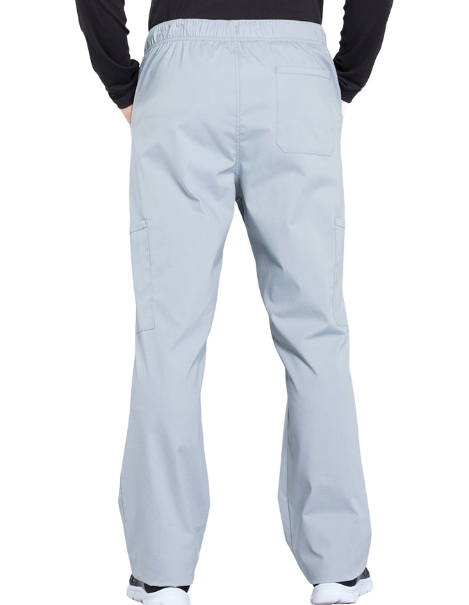 Cherokee Workwear Professionals Men's Tapered Leg Drawstring Cargo Tall Pant - Grey