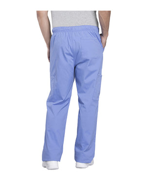 Cherokee Workwear Professionals Men's Tapered Leg Drawstring Cargo Pant - Ceil Blue