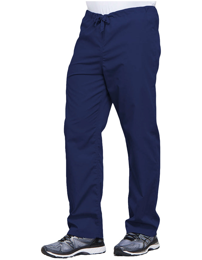 Cherokee Workwear Revolution Tech Men's Mid Rise Straight Leg Zip Fly Petite Navy