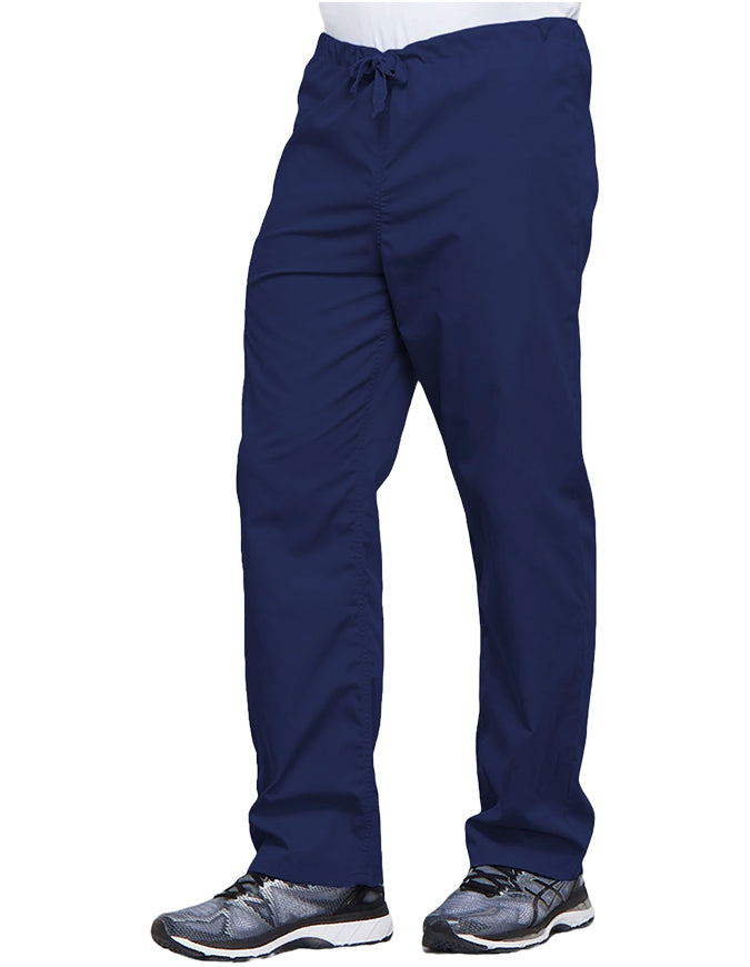 Cherokee Workwear Revolution Tech Men's Mid Rise Straight Leg Zip Fly Tall Pant - Navy