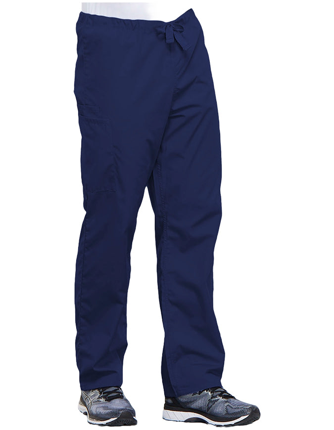 Cherokee Workwear Revolution Tech Men's Mid Rise Straight Leg Zip Fly Tall Pant - Navy