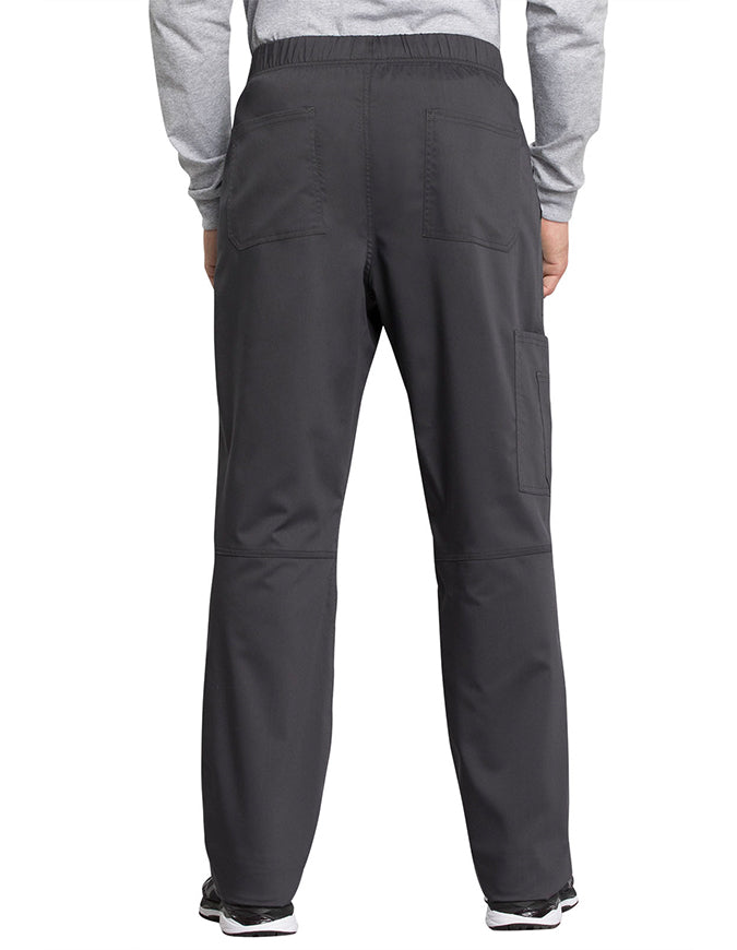 Cherokee Workwear Revolution Tech Men's Mid Rise Straight Leg Zip Fly Pant pewter