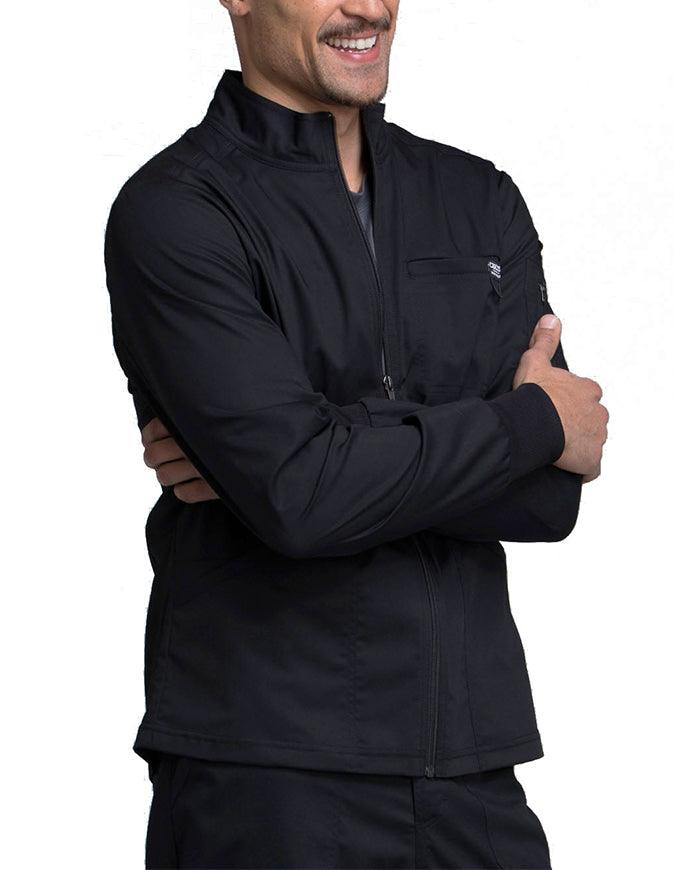 Cherokee Workwear Revolution Men's Zip Front Jacket - Black