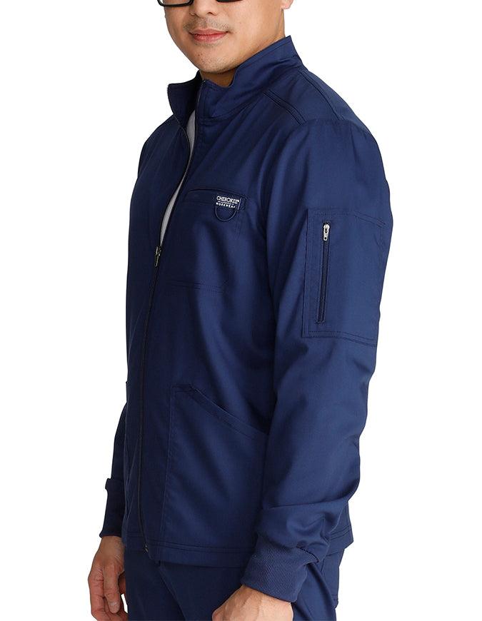 Cherokee Workwear Revolution Men's Zip Front Jacket - Navy