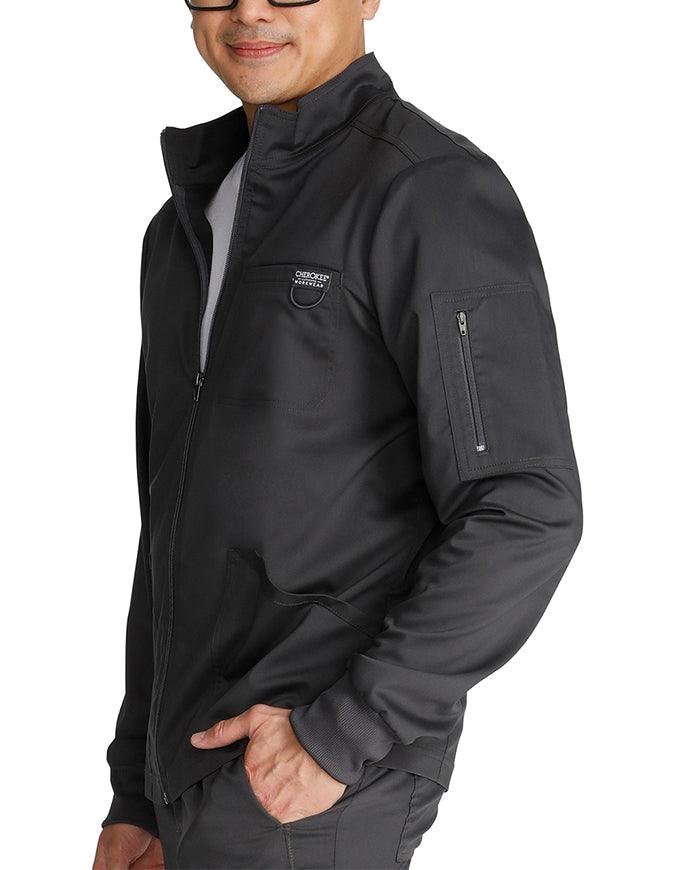 Cherokee Workwear Revolution Men's Zip Front Jacket - Pewter