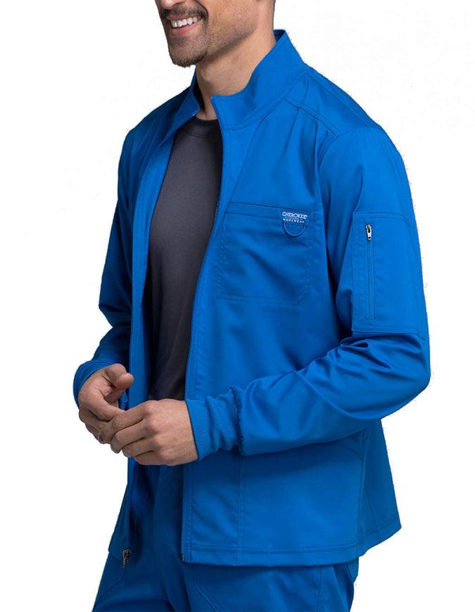 Cherokee Workwear Revolution Men's Zip Front Jacket - Royal